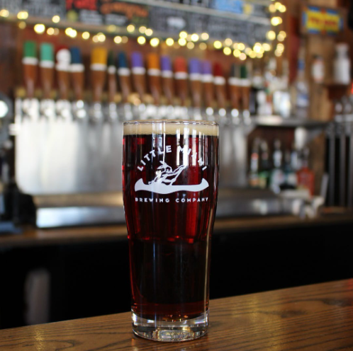 An image featuring Magpie Amber Ale from Little Miami Brewing Company.