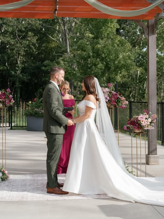 Industrial-elegant wedding venue interior at Little Miami Brewing Company’s event center in Milford, Ohio.