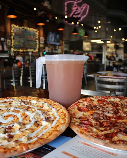 Delicious Brick-Oven Pizzas served with chilled Craft Beer at Little Miami Brewing Company’s Taproom.