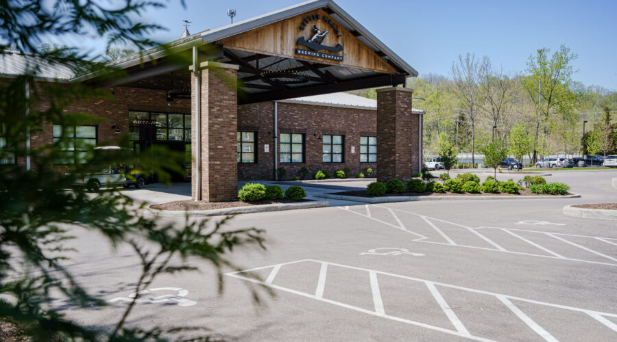 Little Miami Brewing Company’s elegant event center along the Little Miami River and plenty of parking space.